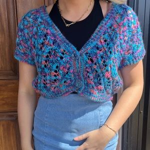 Urban Outfitters Multi Color Knit Top